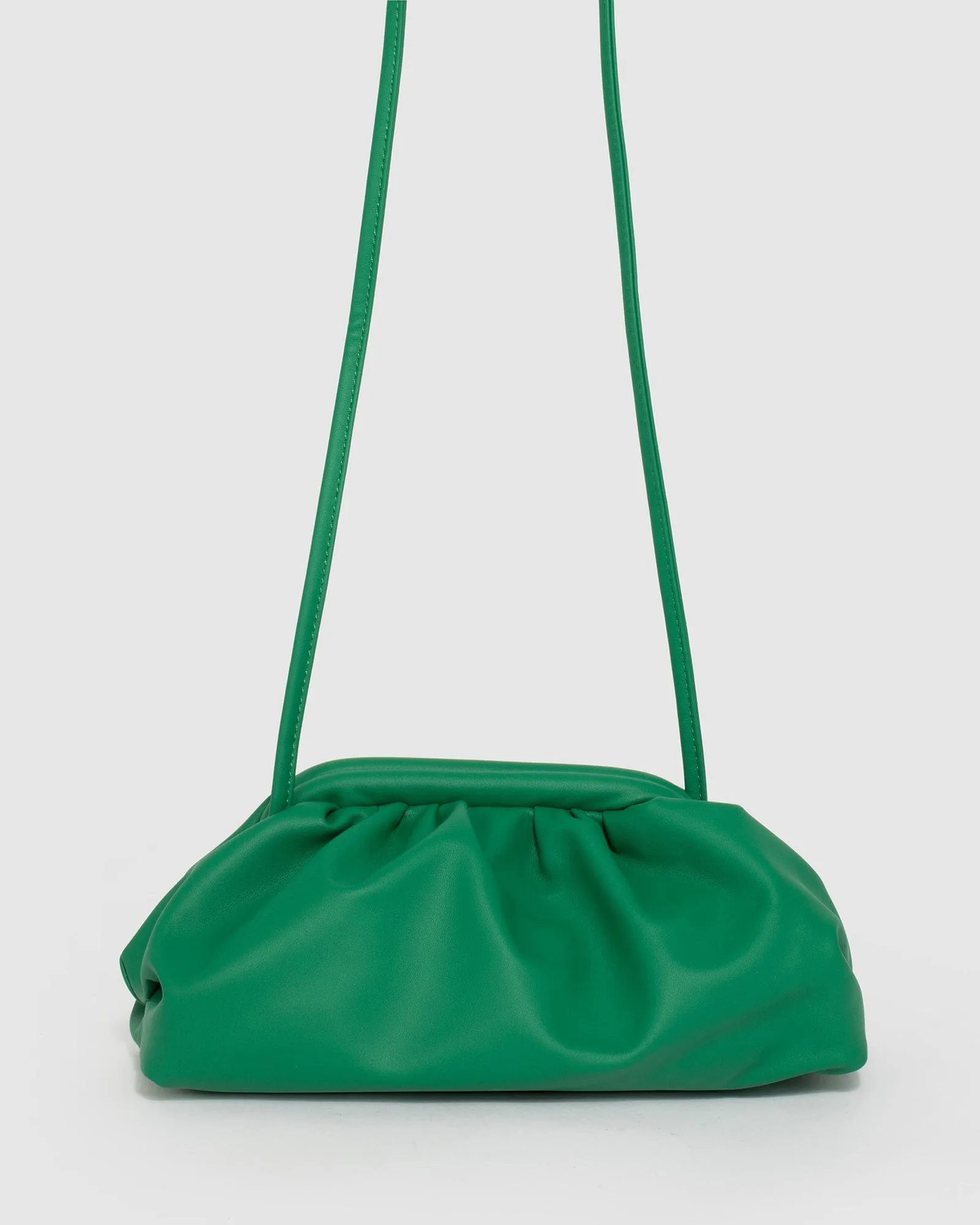 Green Large Rosie Pouch Clutch Bag