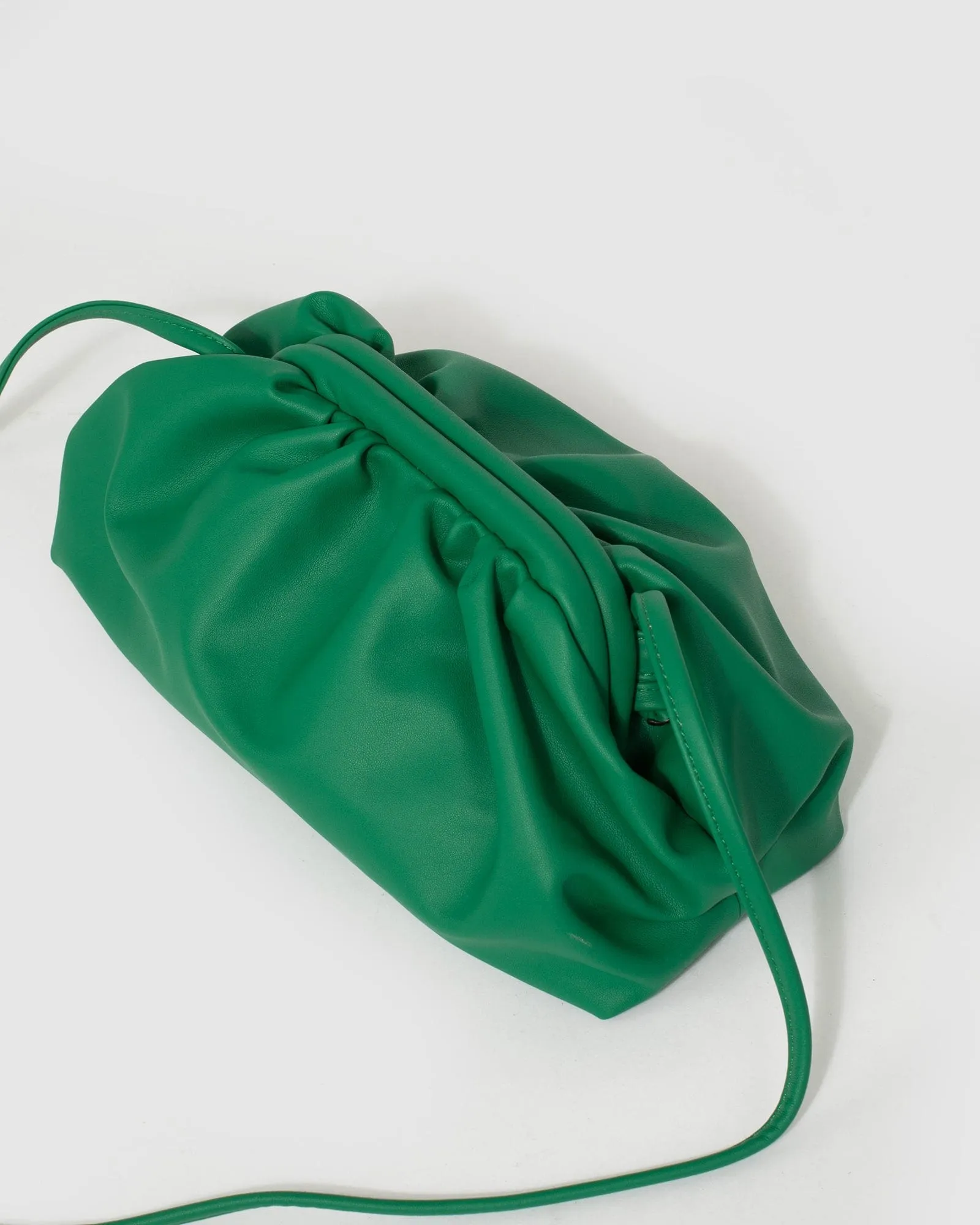 Green Large Rosie Pouch Clutch Bag