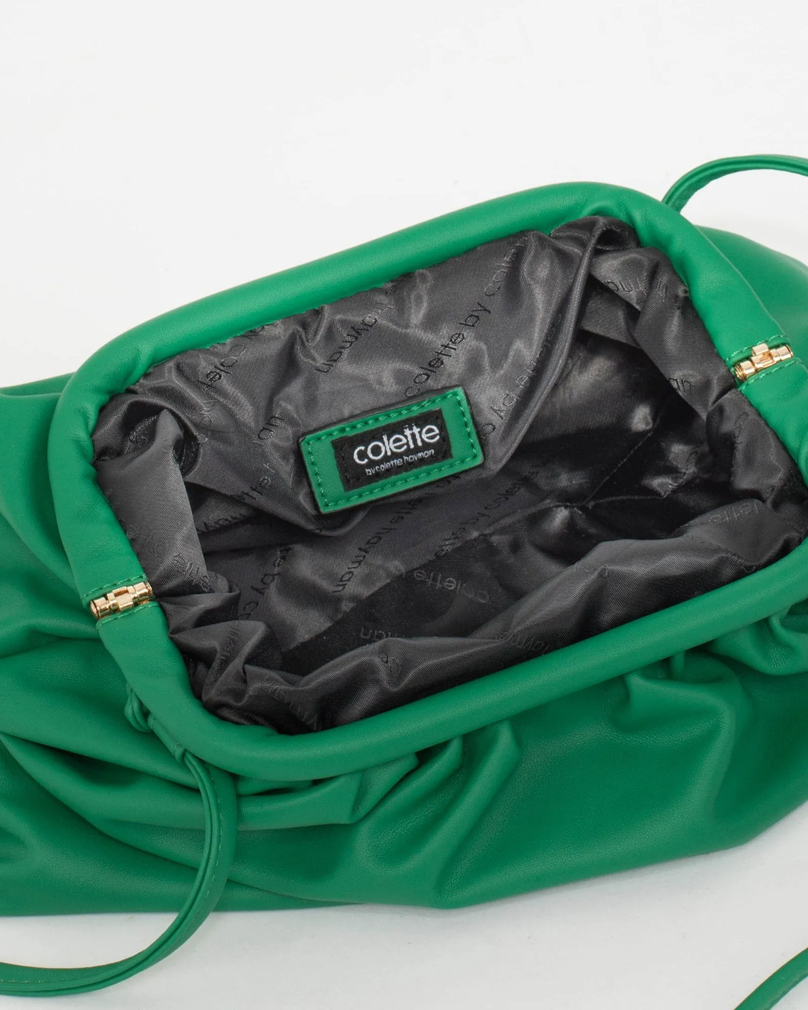 Green Large Rosie Pouch Clutch Bag