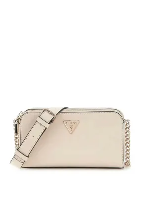 Guess Daryna Chain Detail Crossbody Bag, Bone