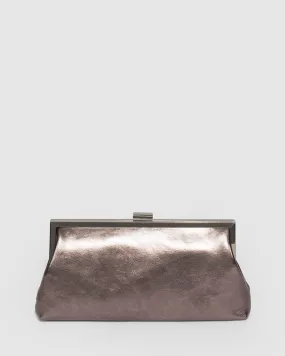 Gunmetal Arya Clutch Bag