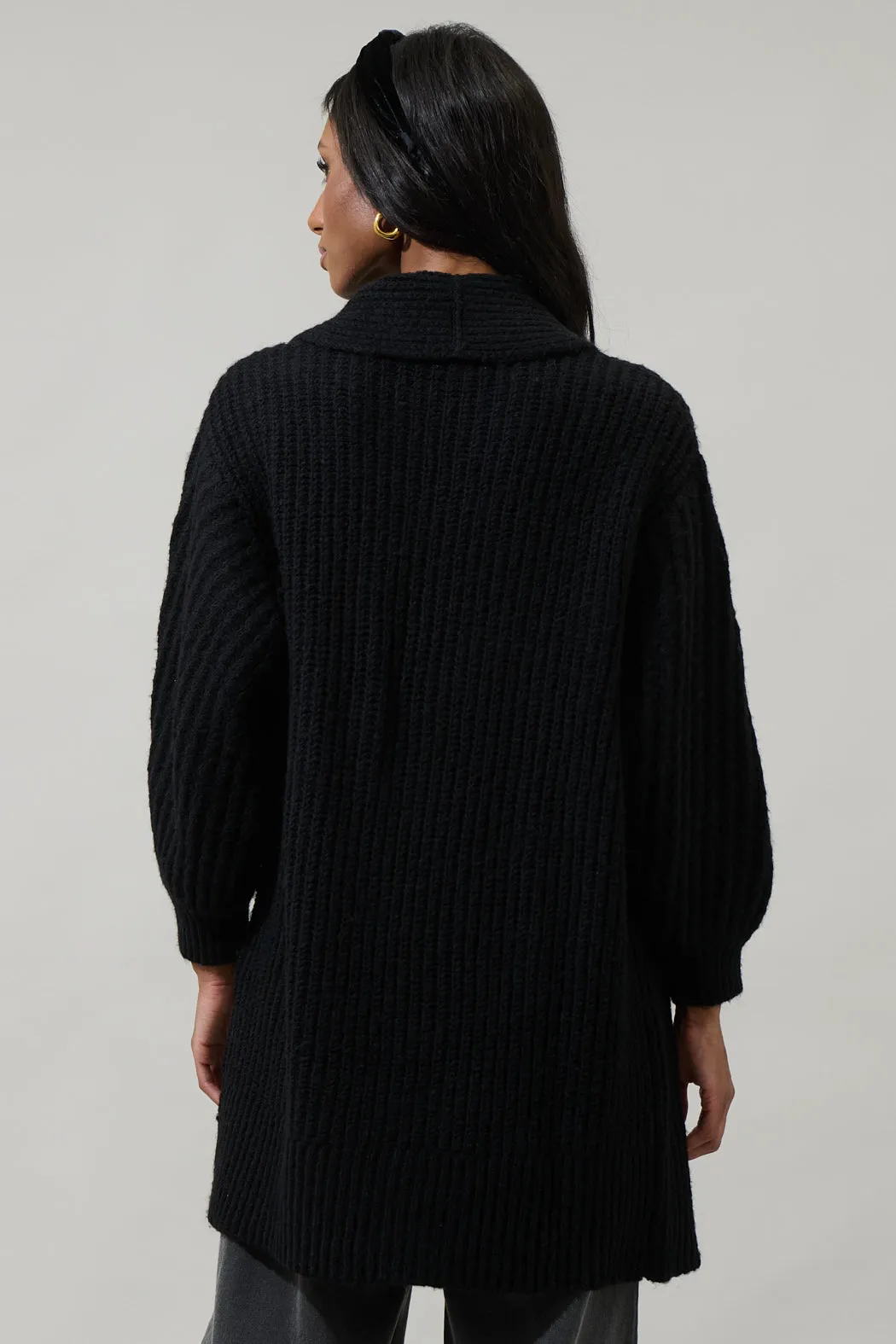 Haeli Oversized Open Front Cardigan