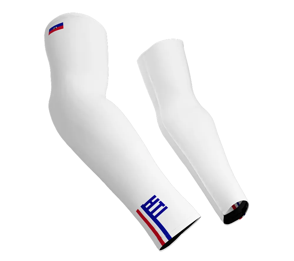 Haiti Code Compression Arm Sleeves - Walking - Cycling - Running - Golf - Baseball - Basketball