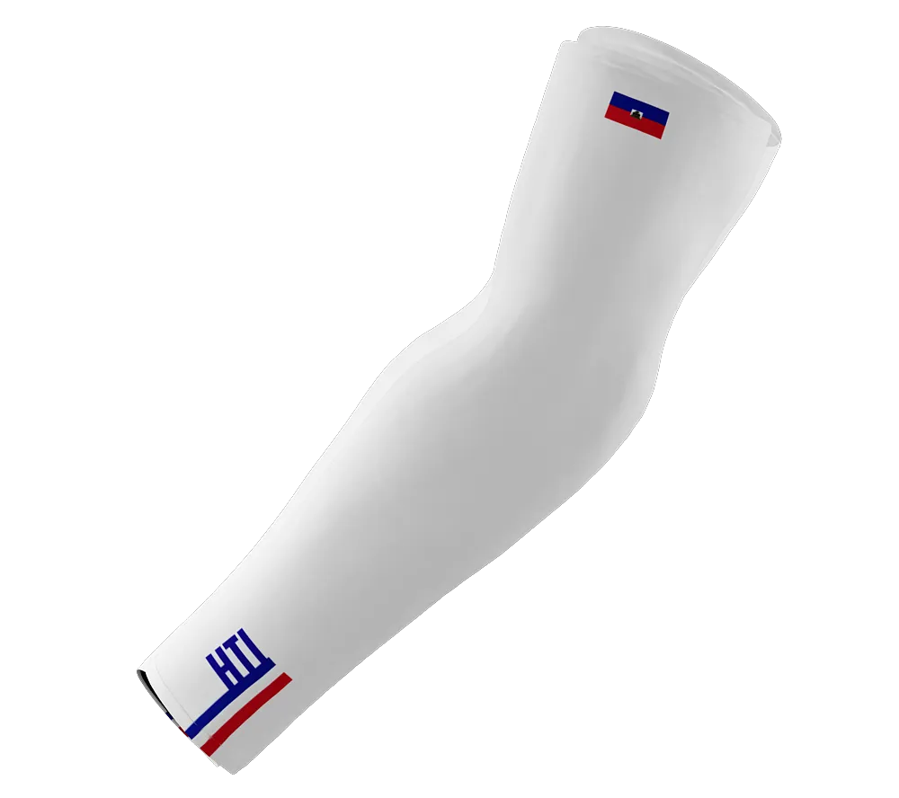 Haiti Code Compression Arm Sleeves - Walking - Cycling - Running - Golf - Baseball - Basketball