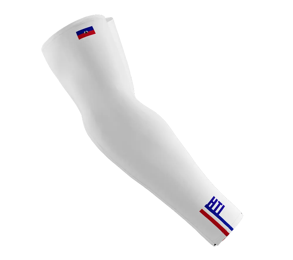 Haiti Code Compression Arm Sleeves - Walking - Cycling - Running - Golf - Baseball - Basketball