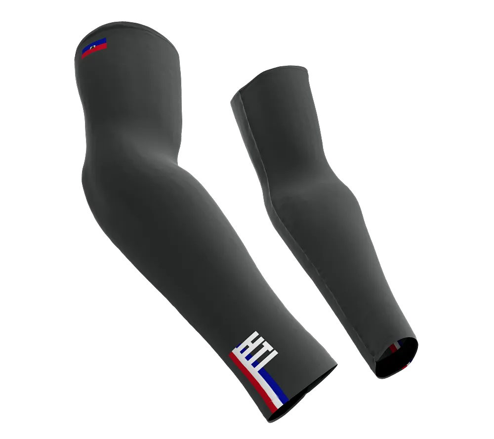 Haiti Code Compression Arm Sleeves - Walking - Cycling - Running - Golf - Baseball - Basketball