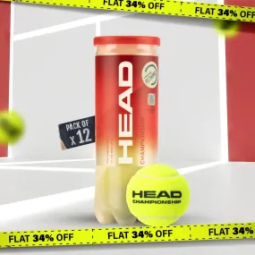 Head Championship Tennis Balls (36 Balls) - DOD