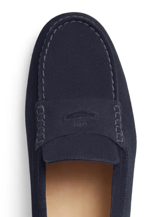 Hemsby navy suede Driving Shoes