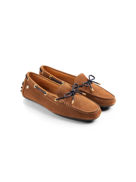 Henley tan & navy Driving Shoes