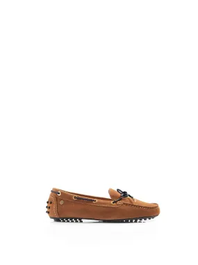 Henley tan & navy Driving Shoes