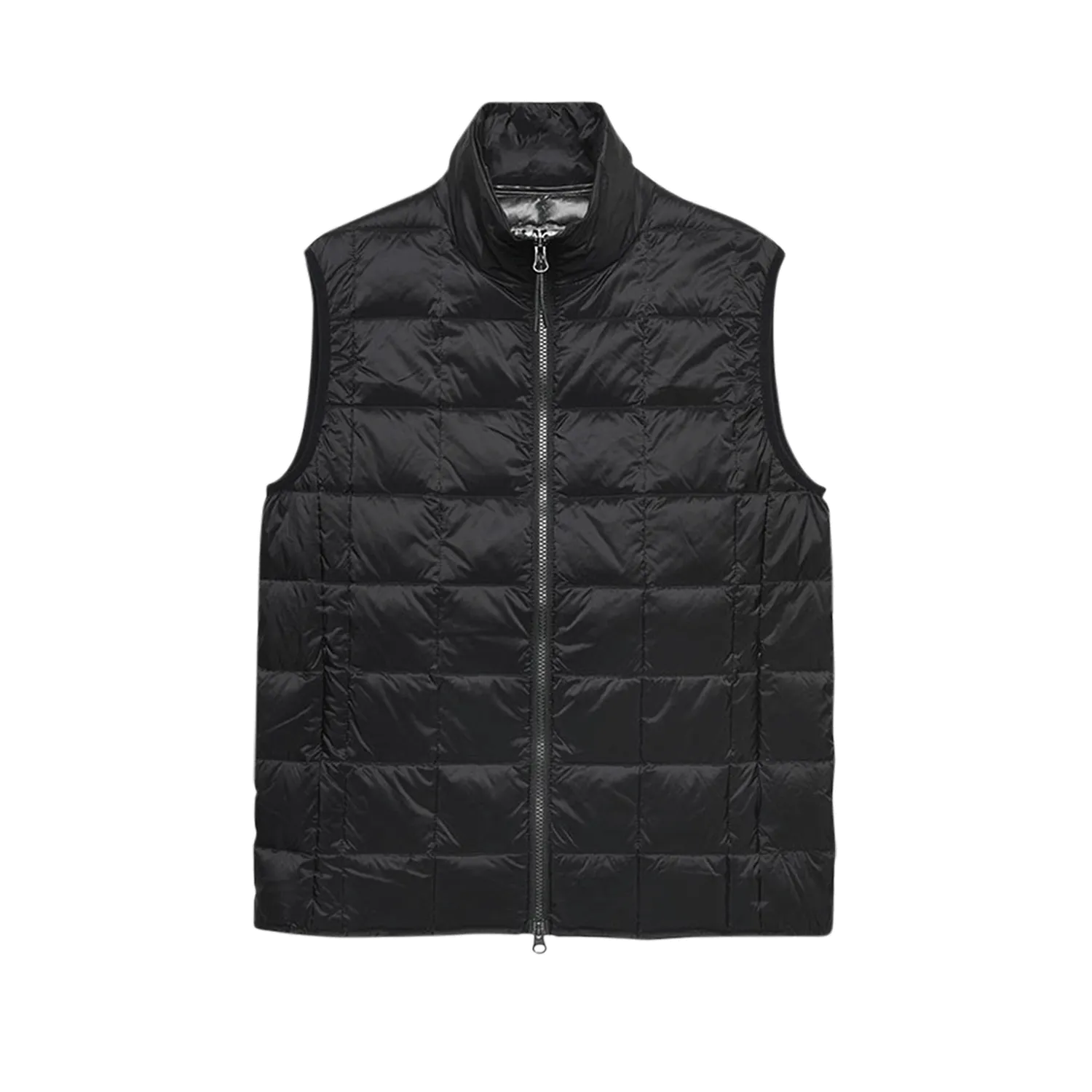 High Neck Down Vest - Black