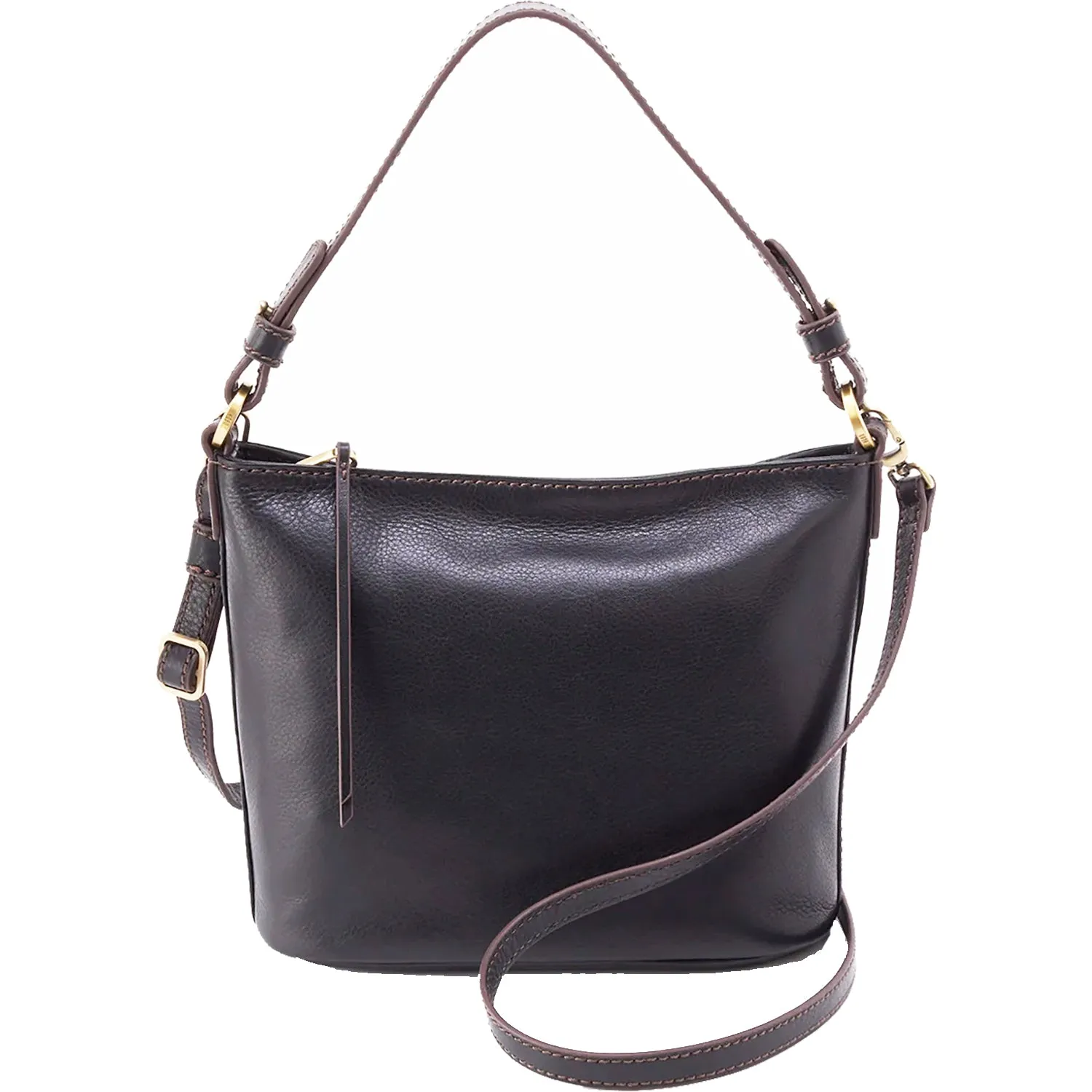 Hobo Belle Convertible Shoulder Bag Black Leather