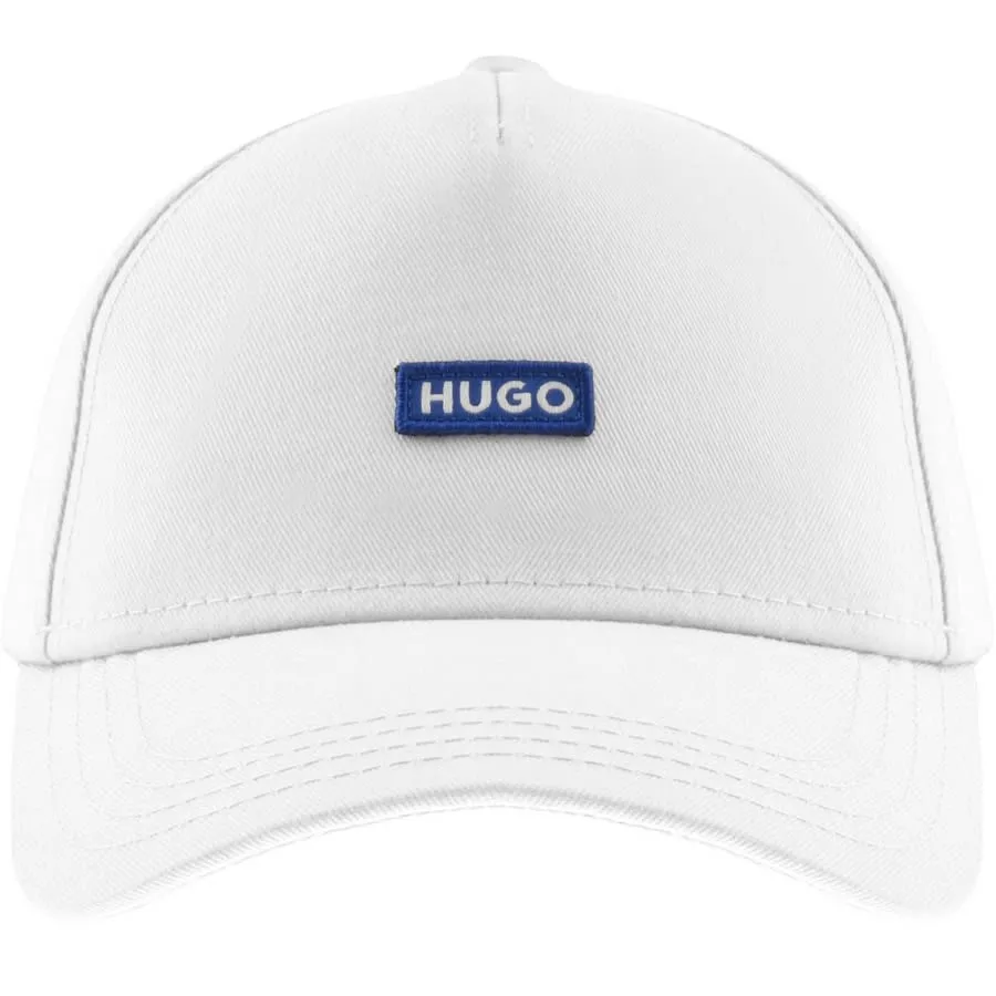 HUGO Blue Jinko Baseball Cap White