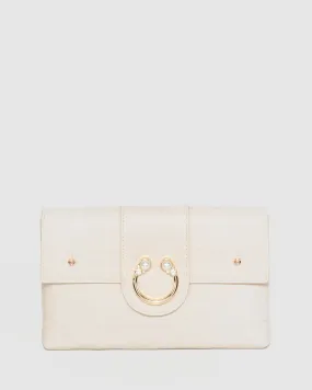 Ivory Polly Pearl Clutch Bag