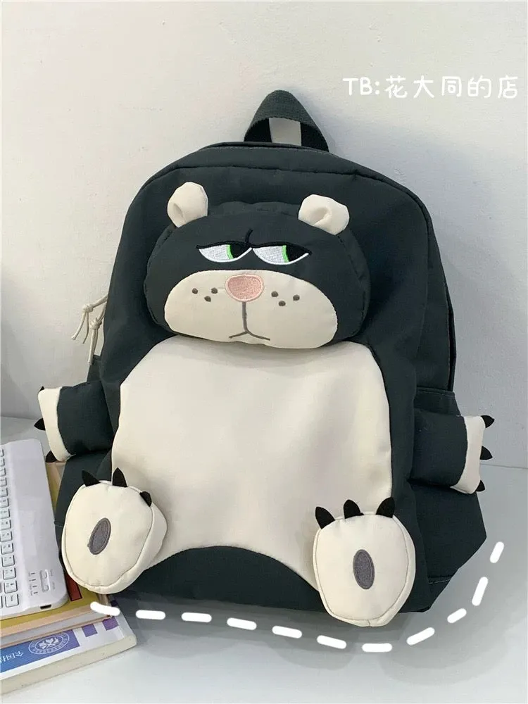 Japanese ins cute cartoon Lucifer cat school bag 2023 new backpack college student small backpack for class