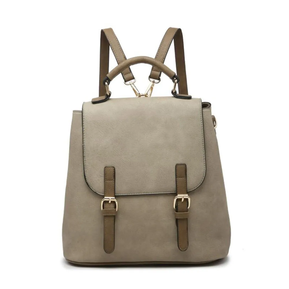 JEN & CO BROOKS BACKPACK LIGHT KHAKI