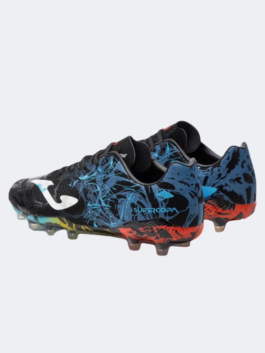 Joma Super Copa 2441 Men Football Shoes Black/Blue/Red