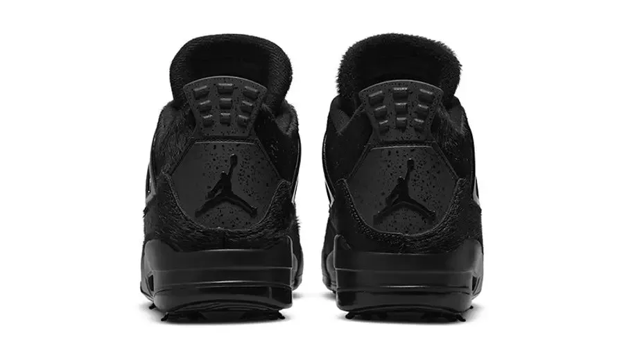 JORDAN 4 RETRO GOLF BLACK CAT PONY HAIR