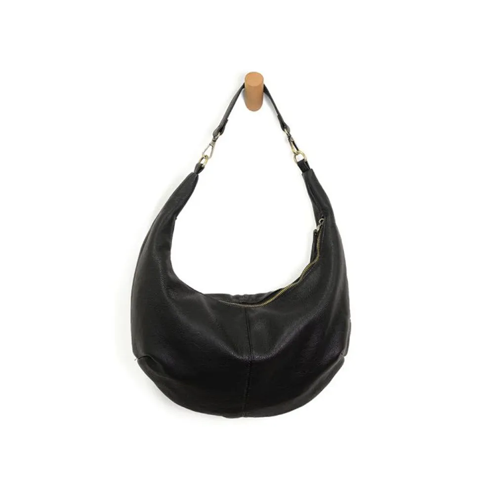 JOY SUSAN RHEA SLOUCHY SHOULDER BAG BLACK