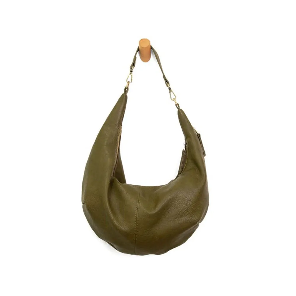 JOY SUSAN RHEA SLOUCHY SHOULDER BAG OLIVE