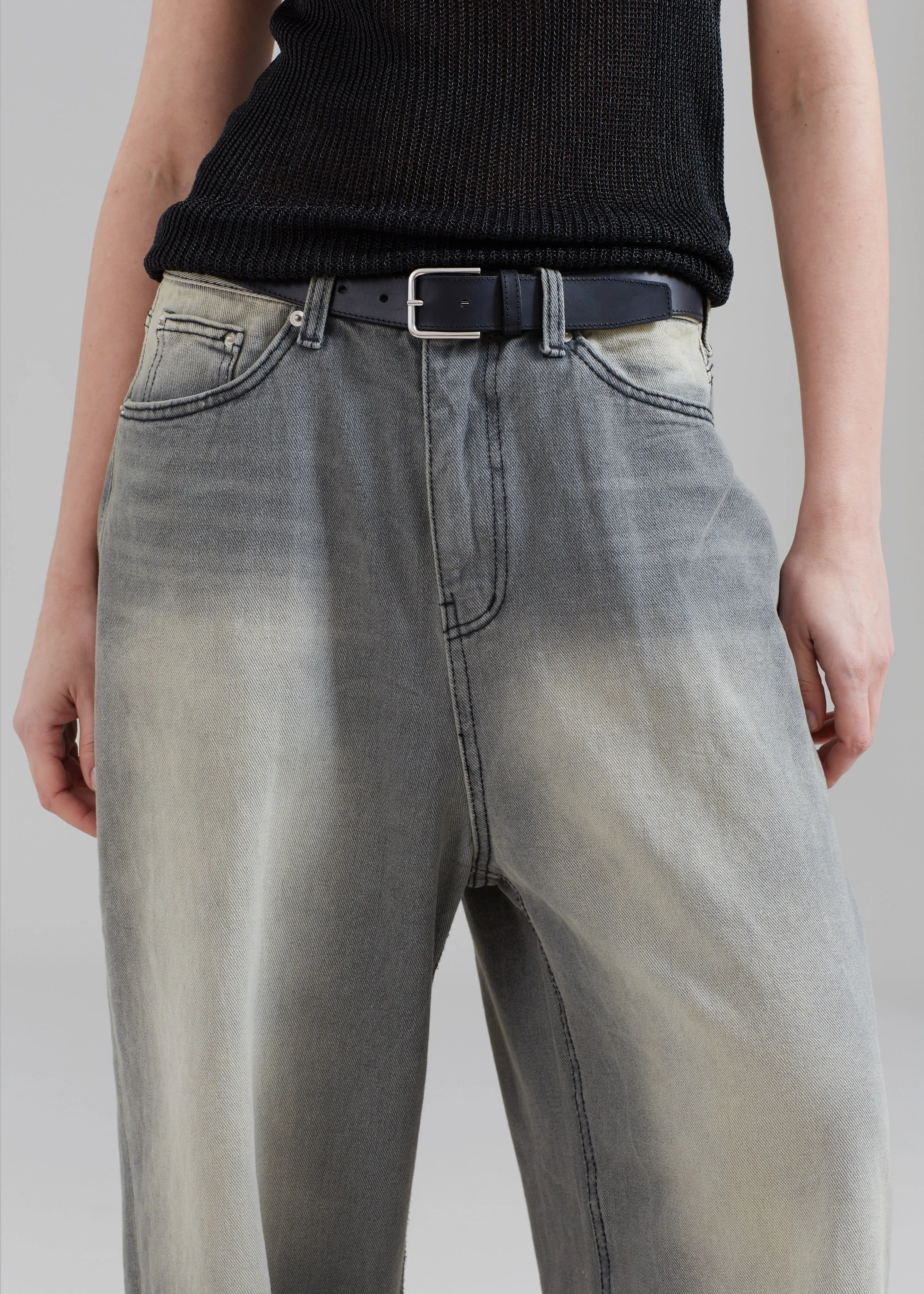 Kane Wide Jeans - Grey Wash