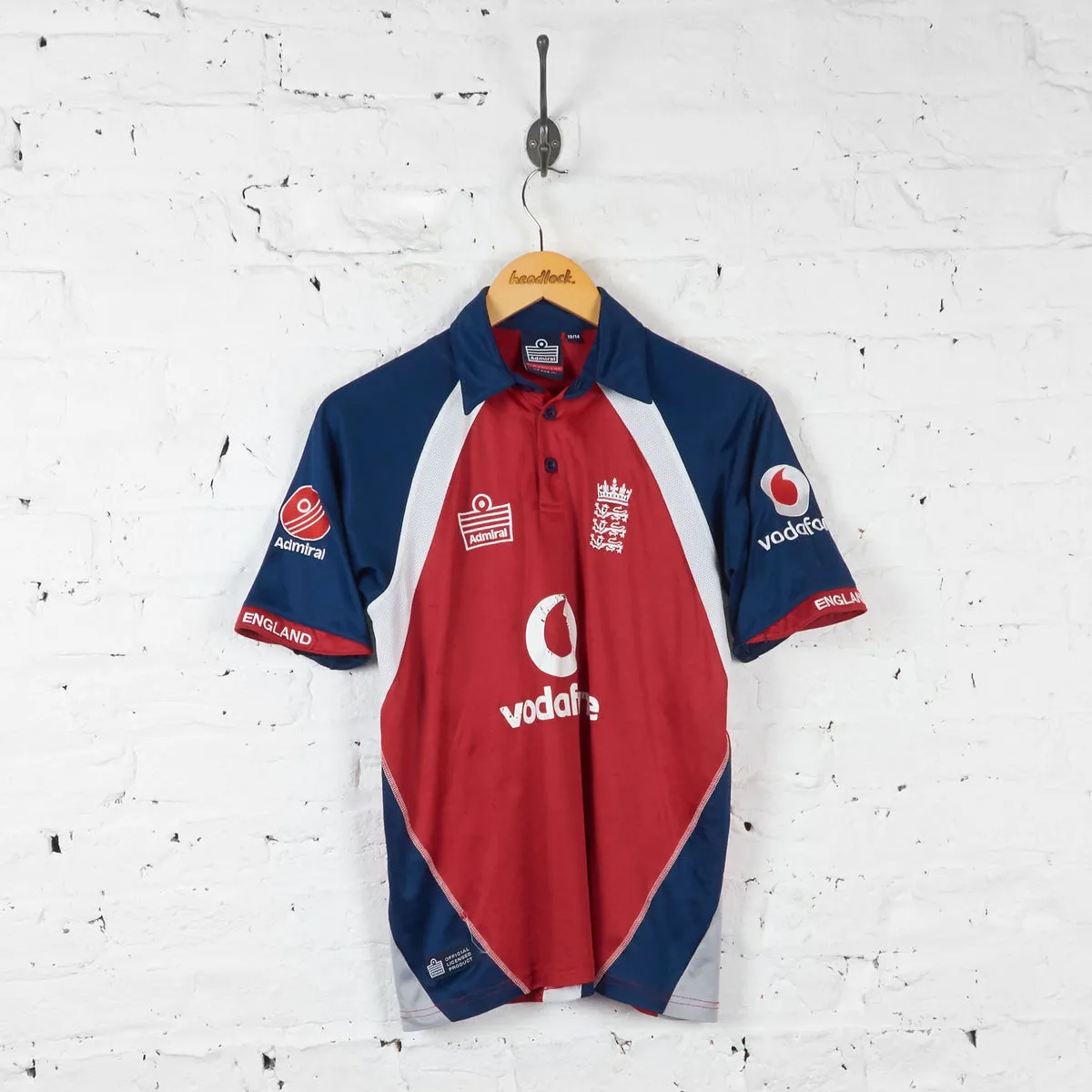 Kids England Cricket ODI 2006 Shirt - Red - M Boys