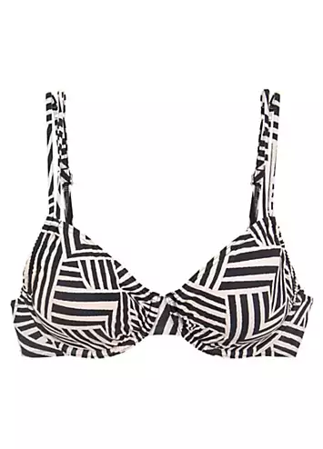 LASCANA Geometric Print Underwired Bikini Top | Kaleidoscope