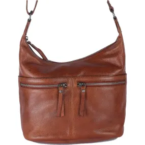 Latico Gita Crossbody Shoulder Bag Cognac Leather