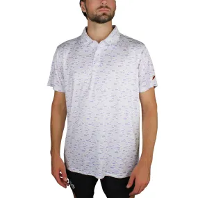 League Men's White GCU Repeating Polo