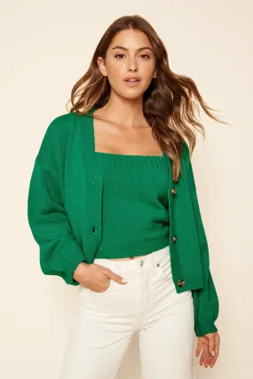 Melody Cropped Knit Cardigan