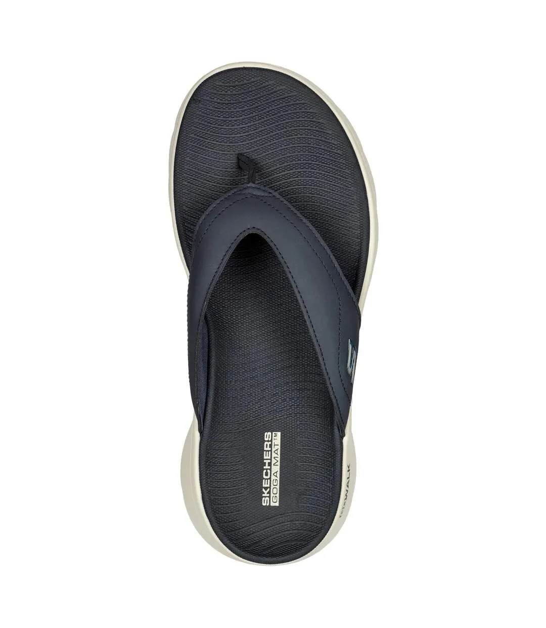 Mens go walk flex vallejo sandals navy/white Skechers