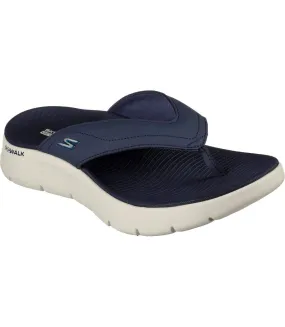 Mens go walk flex vallejo sandals navy/white Skechers