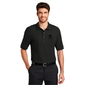 Men's Silk Touch Performance Black Polo