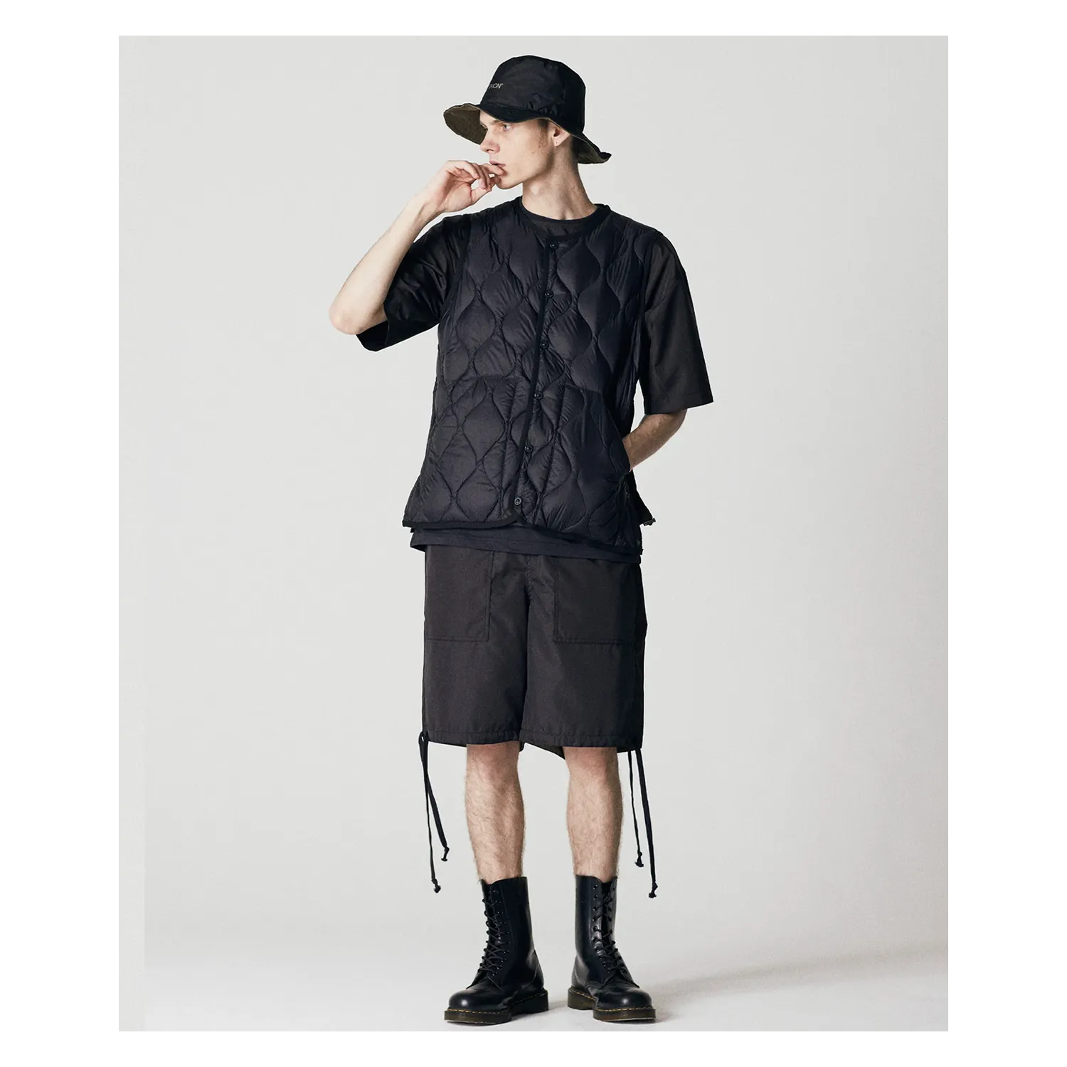 Military Crew Soft Shell Vest - Black