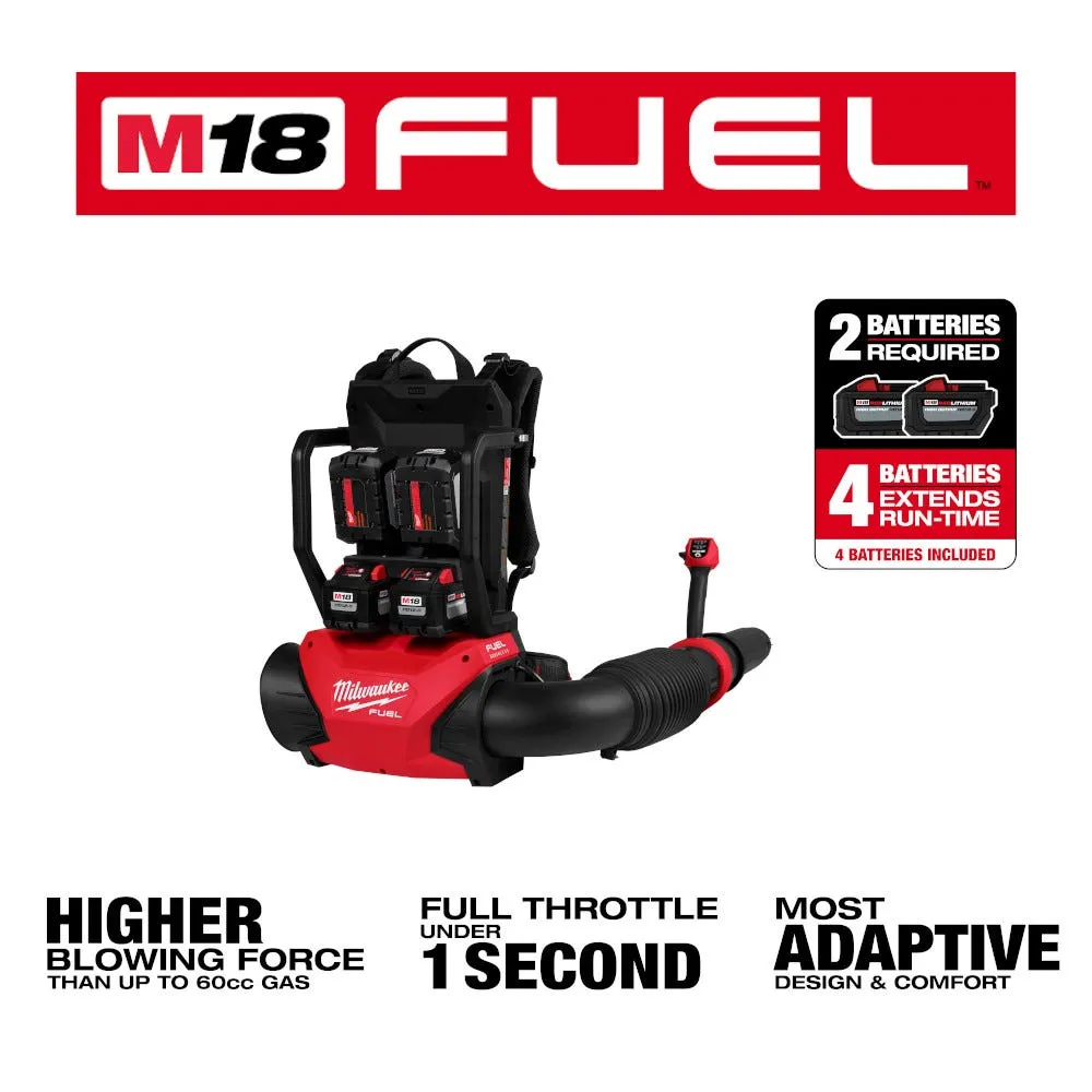 Milwaukee M18 FUEL Dual Battery Backpack Blower Kit 3009-24HD