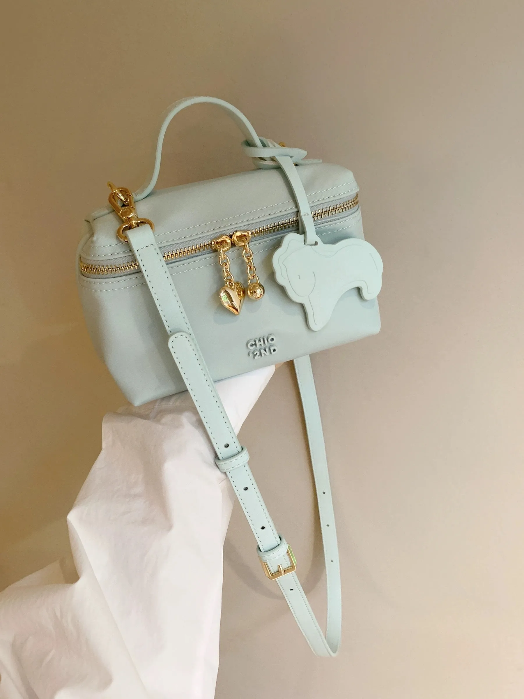 Nanfeng Chio2nd cream bubble box bag women's summer 2024 super hot handbag shoulder crossbody small bag