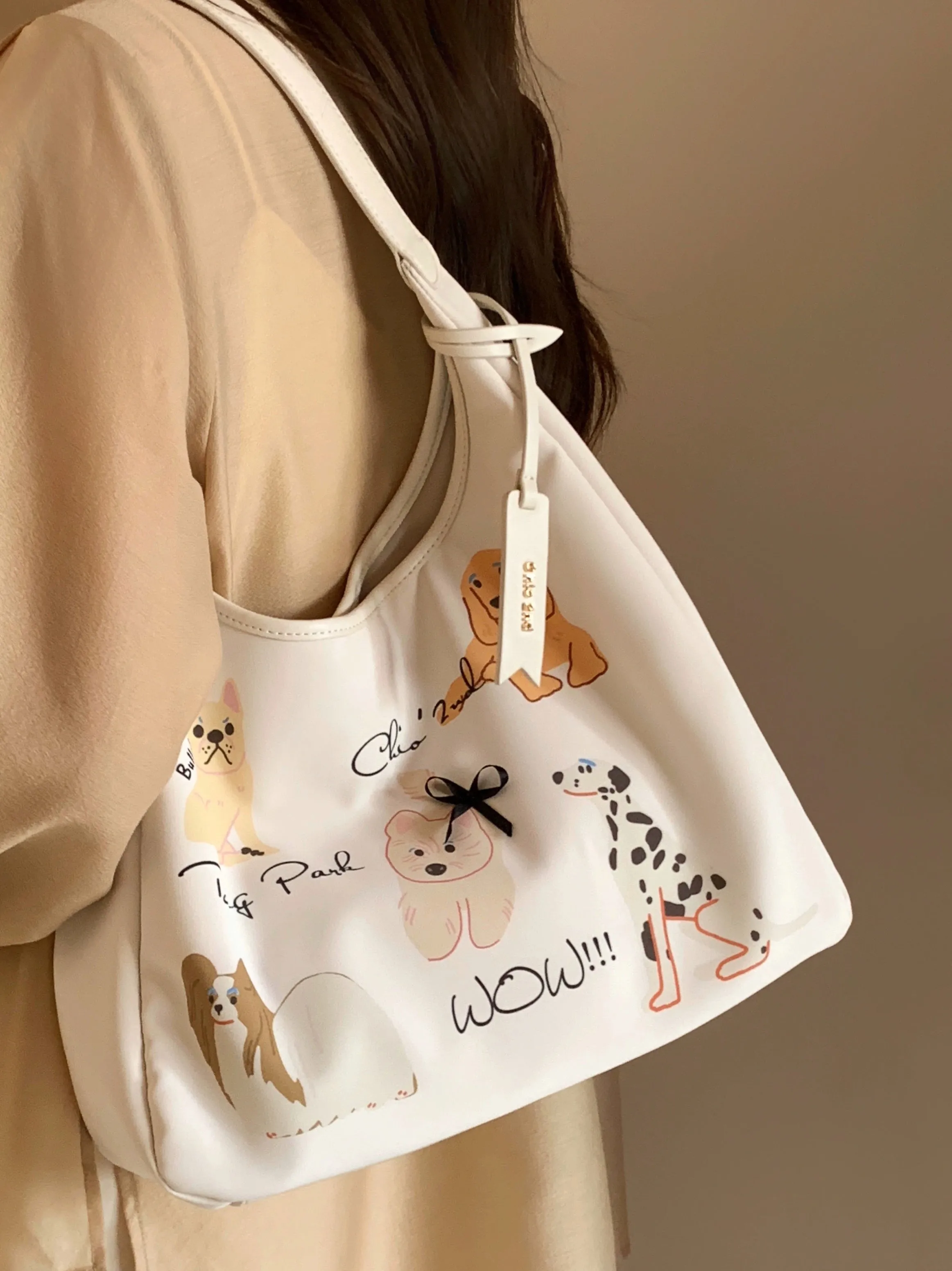 Nanfeng Chio2nd Graffiti Zoo Tote Bag Women's Large Capacity Summer Original Niche Portable Shoulder Bag