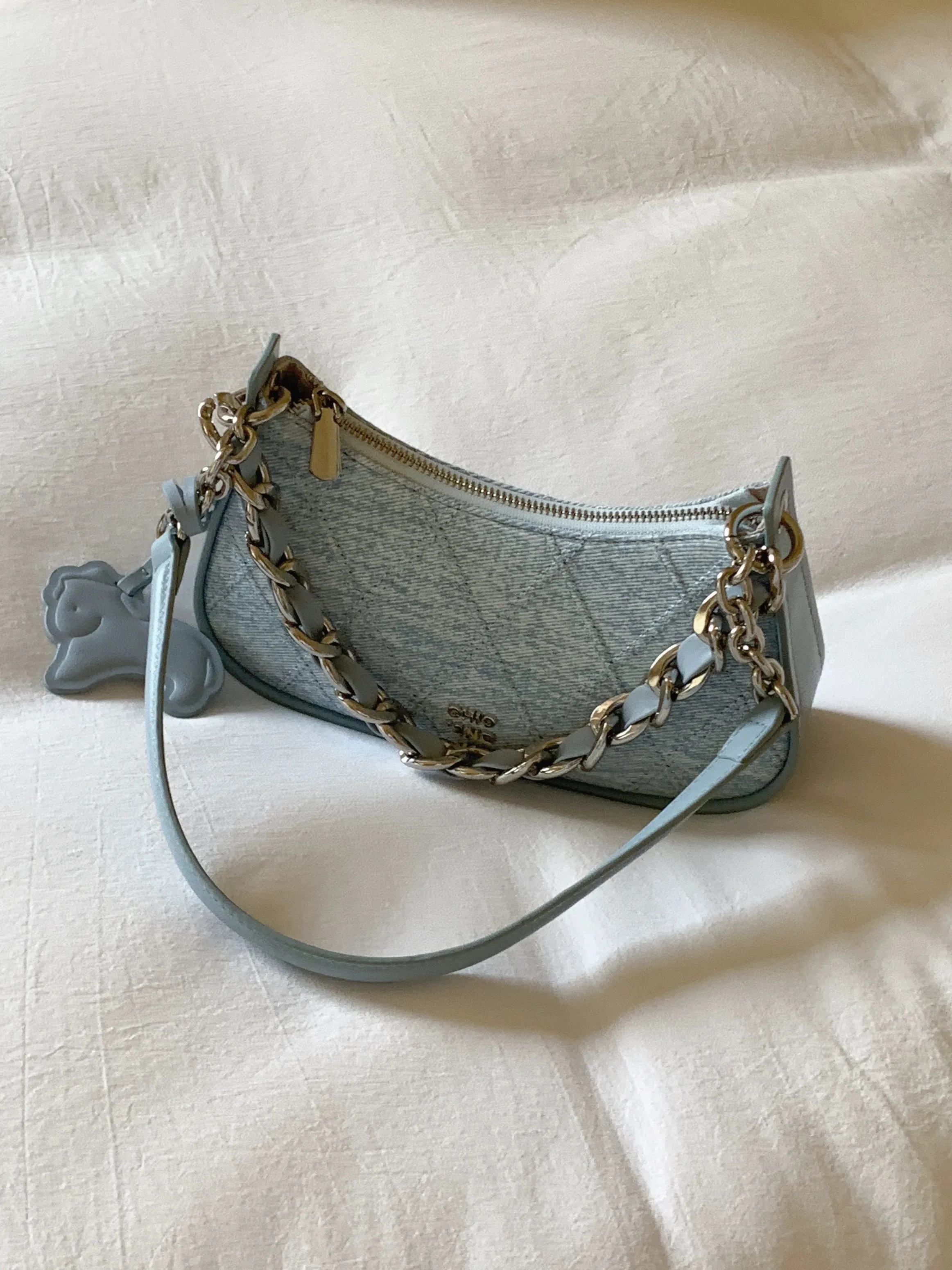 Nanfeng Chio2nd platinum blue secret underarm bag female summer denim blue casual versatile shoulder crossbody small bag