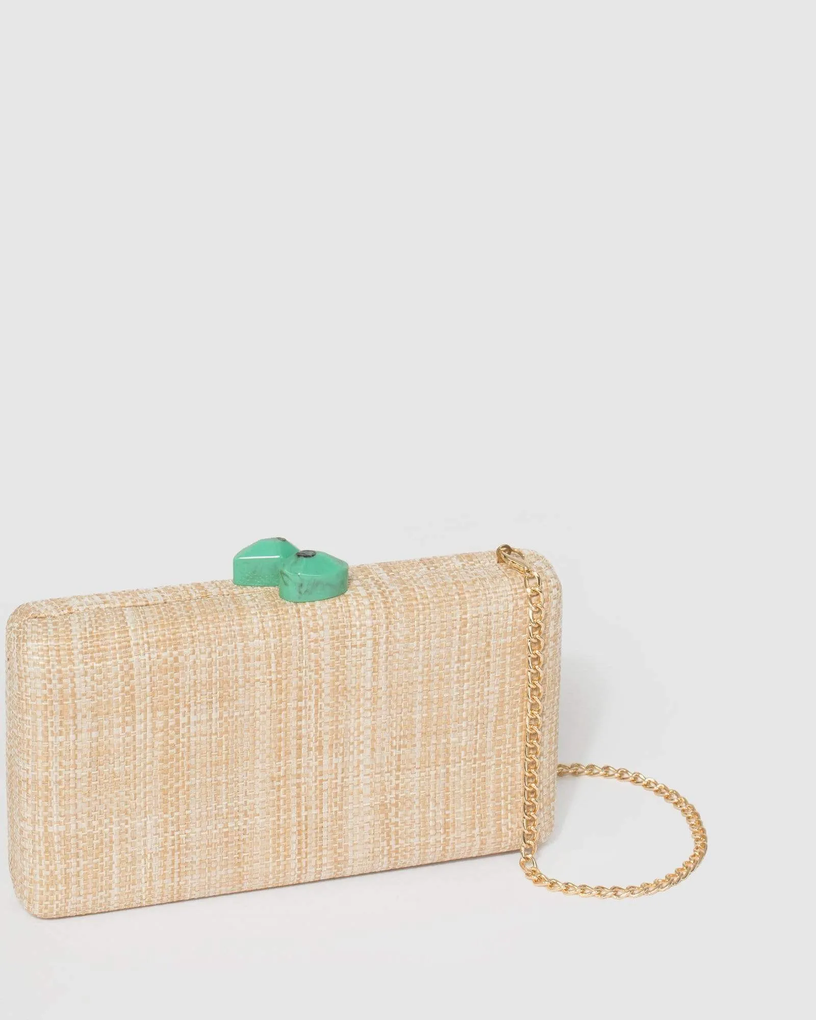 Natural Lucinda Clutch Bag