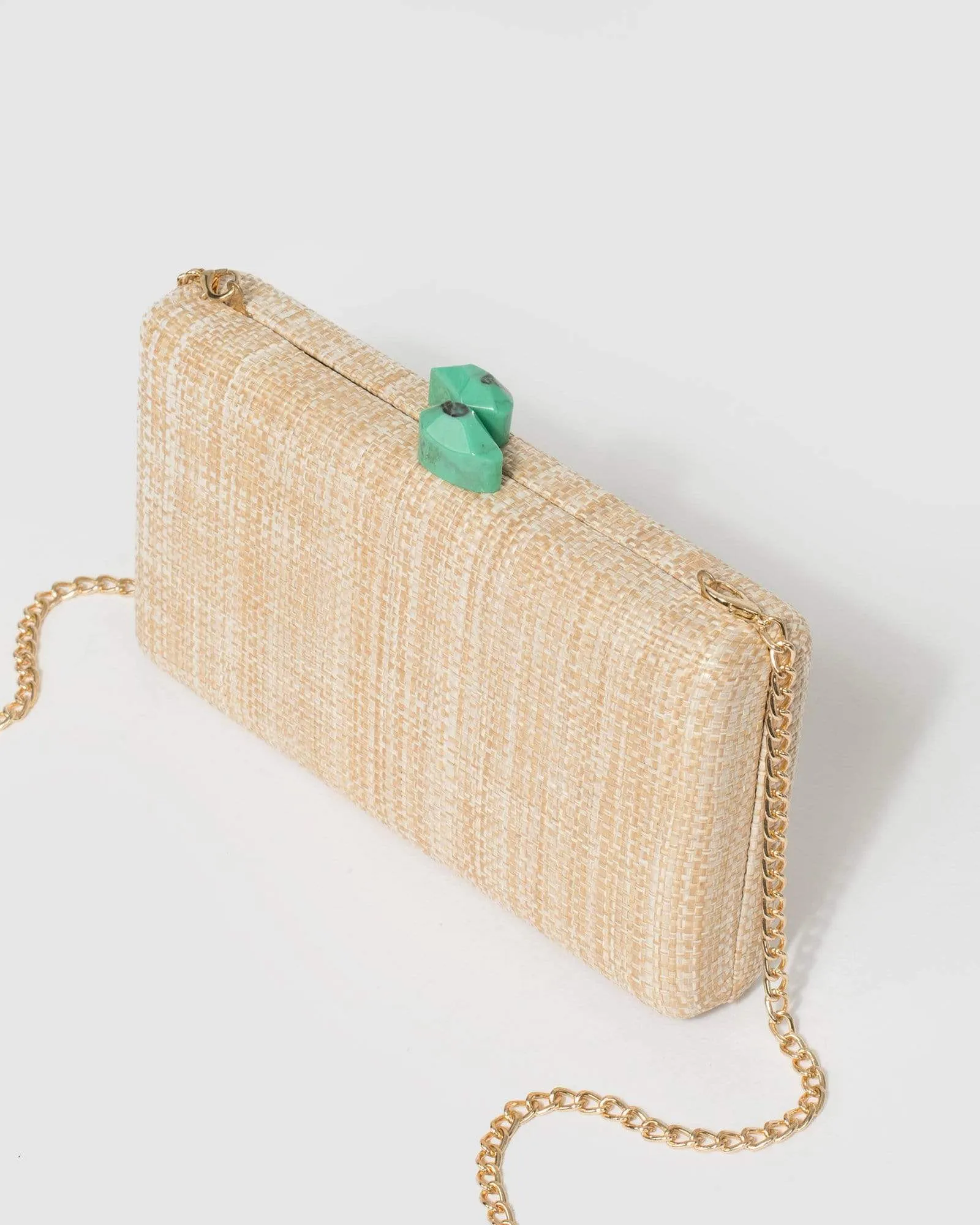 Natural Lucinda Clutch Bag