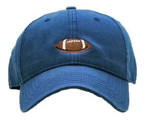 Needlepoint Football Hat - Navy