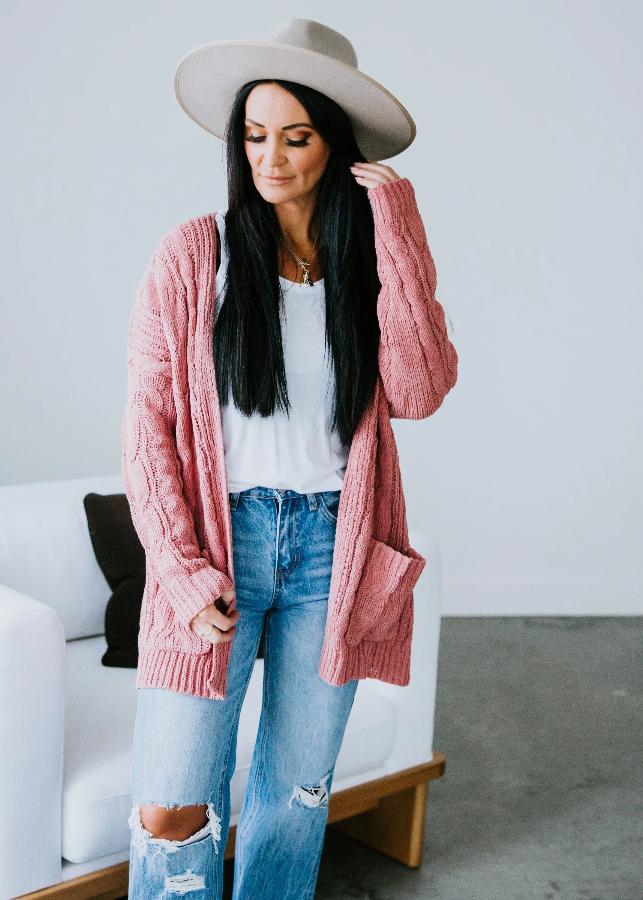 Nevaeh Chunky Knit Cardigan