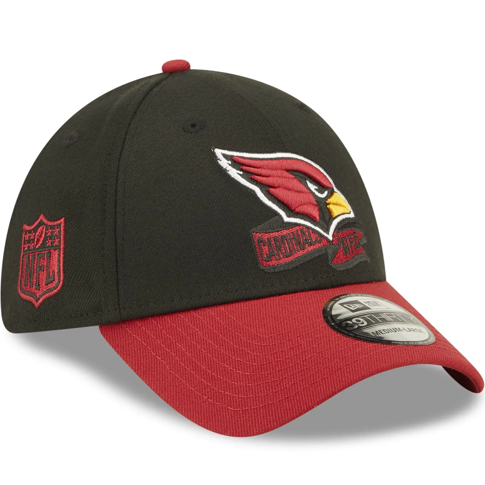 New Era Arizona Cardinals NFL 2022 Sideline 39THIRTY Baseball Cap - Black