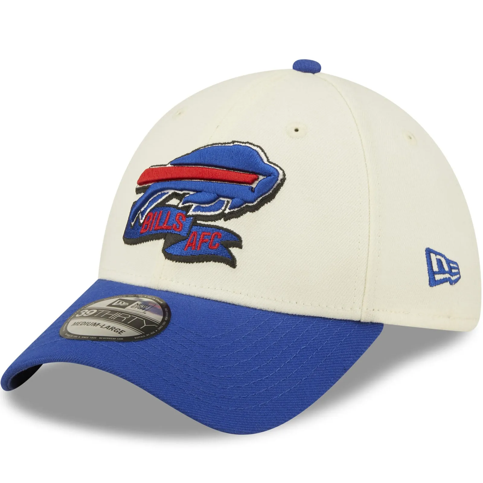 New Era Buffalo Bills NFL 39THIRTY Sideline 2022 Baseball Cap - White