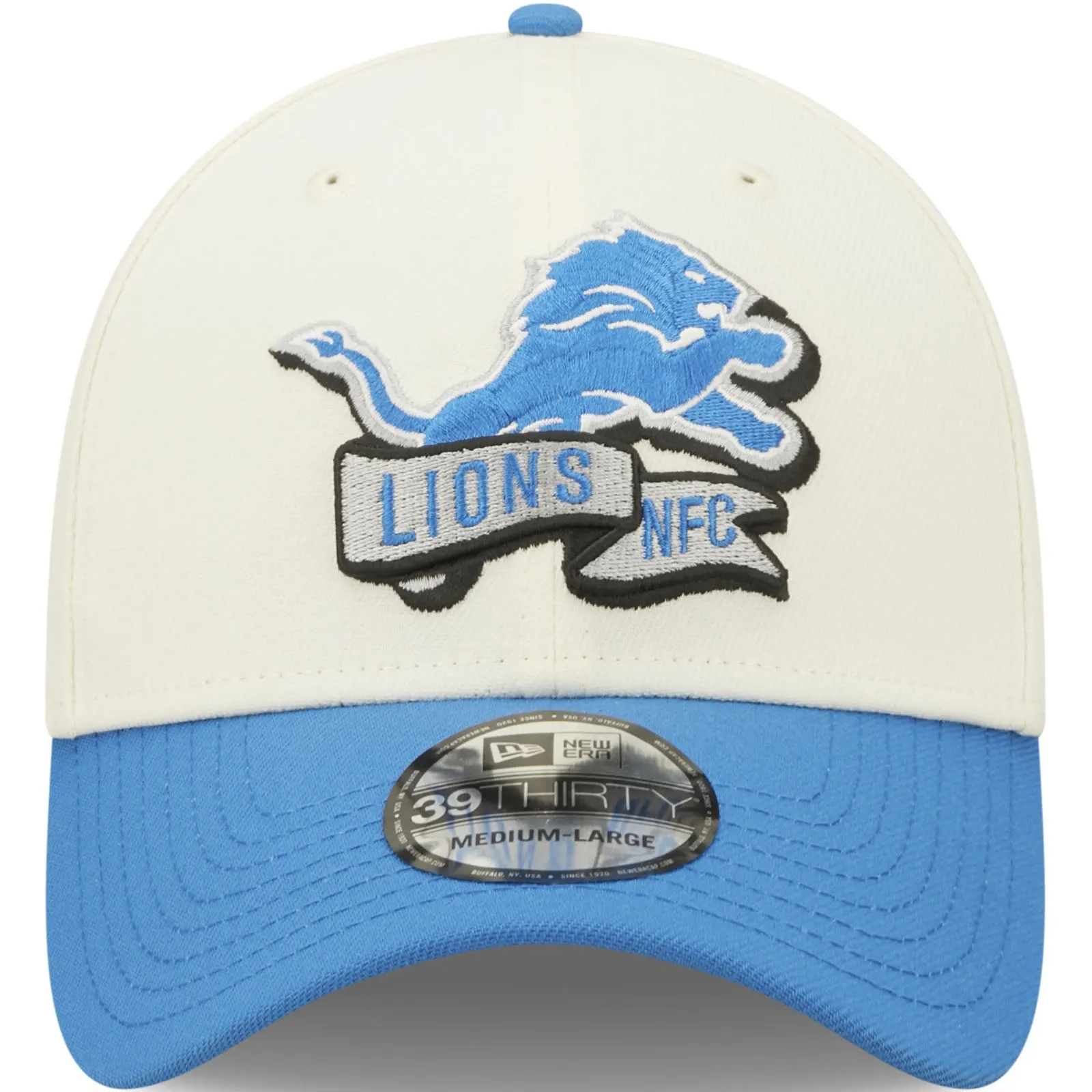 New Era Detroit Lions NFL 39THIRTY Sideline 2022 Baseball Cap - White