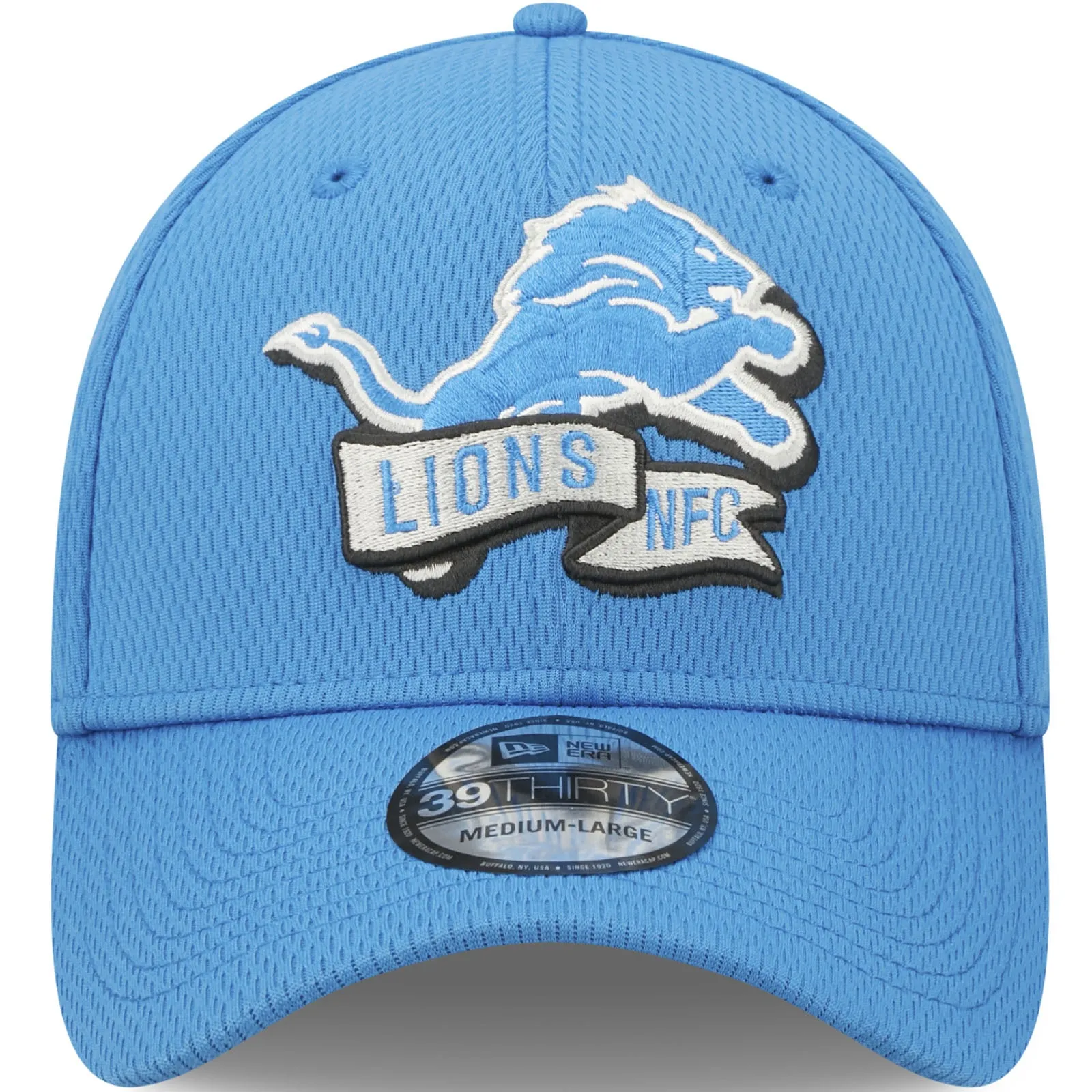 New Era Detroit Lions NFL 39THIRTY Sideline Coach 2022 Baseball Cap - Blue