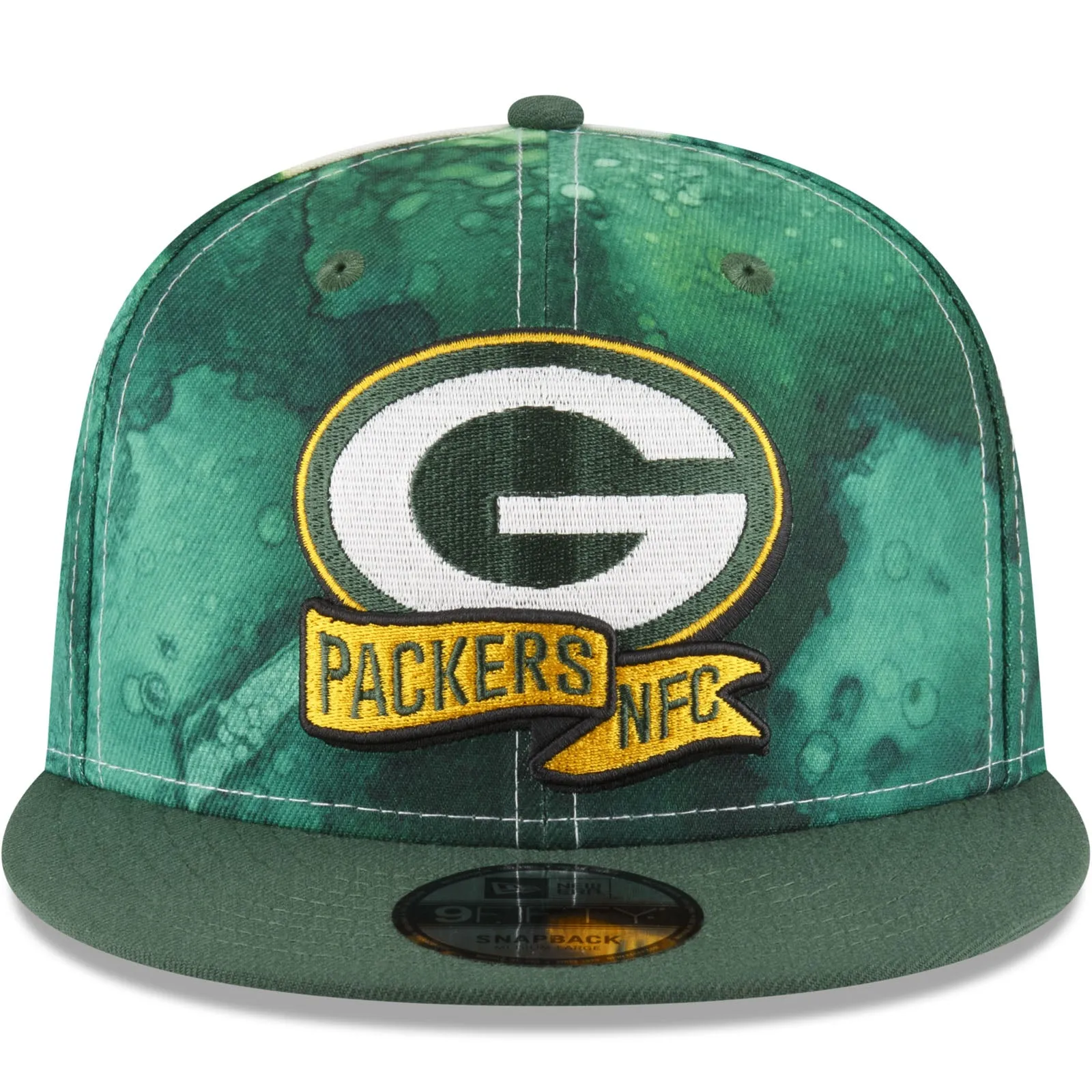 New Era Green Bay Packers NFL 2022 Sideline Ink 9FIFTY Baseball Cap - Green