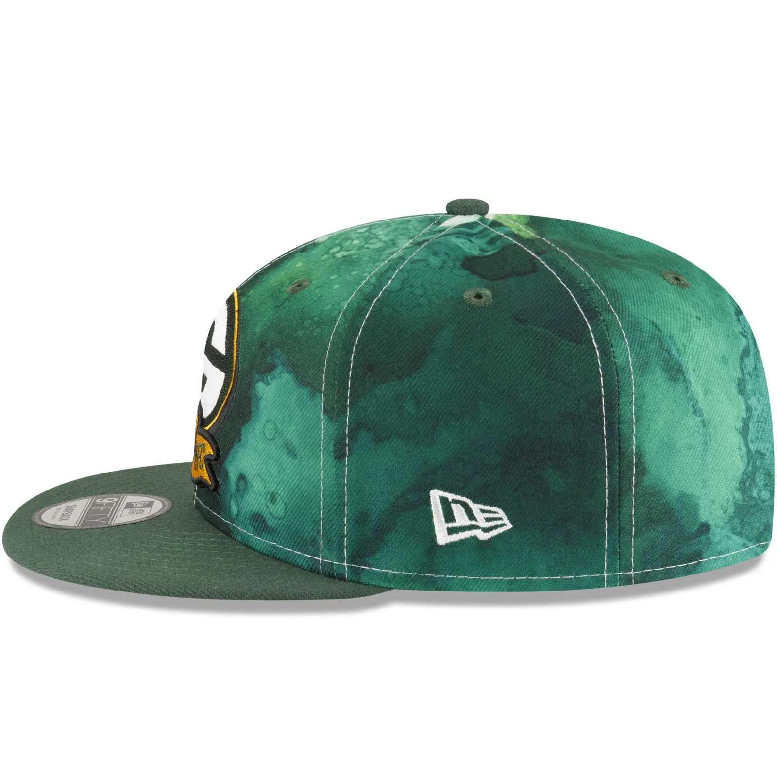 New Era Green Bay Packers NFL 2022 Sideline Ink 9FIFTY Baseball Cap - Green