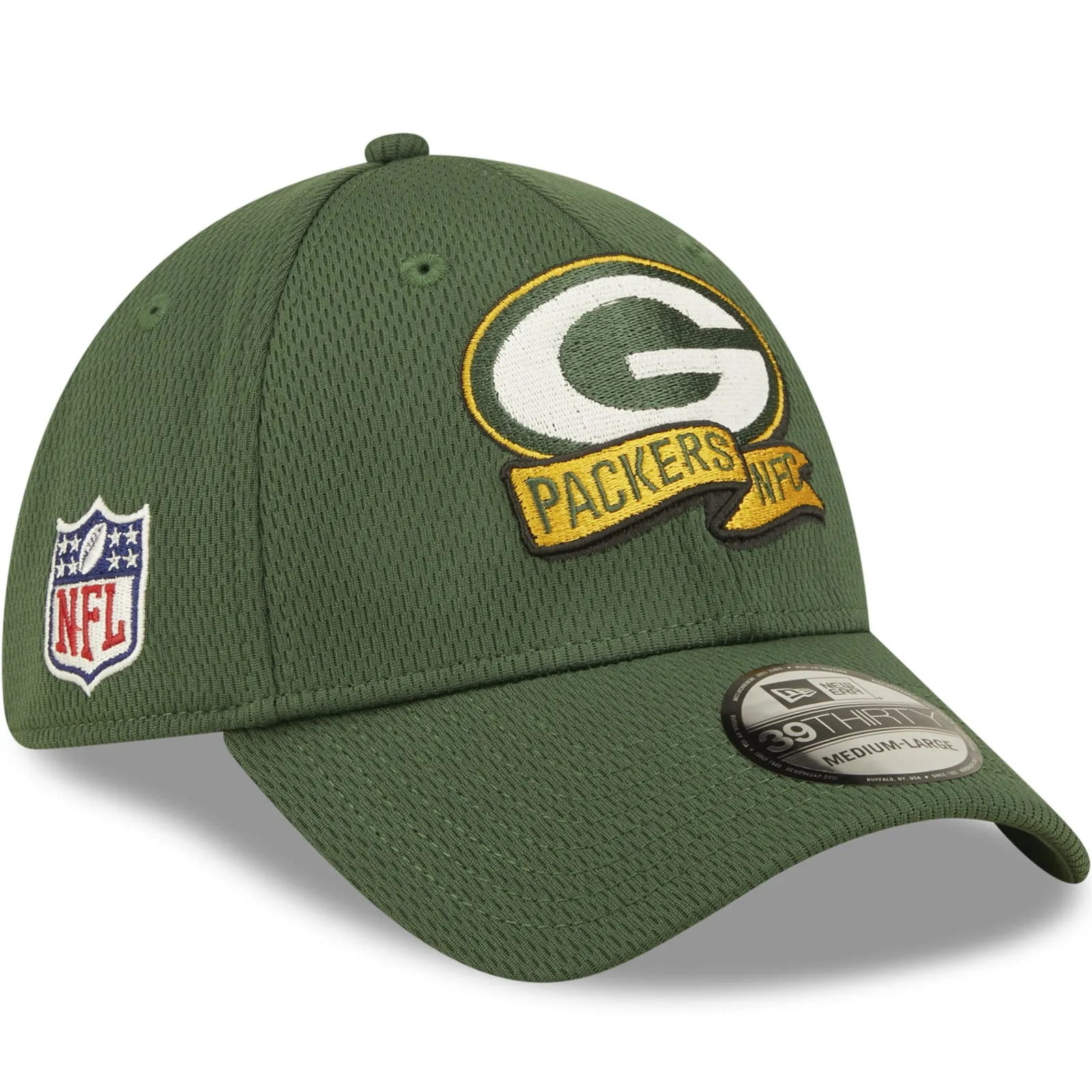 New Era Green Bay Packers NFL 39THIRTY Sideline Coach 2022 Baseball Cap Green