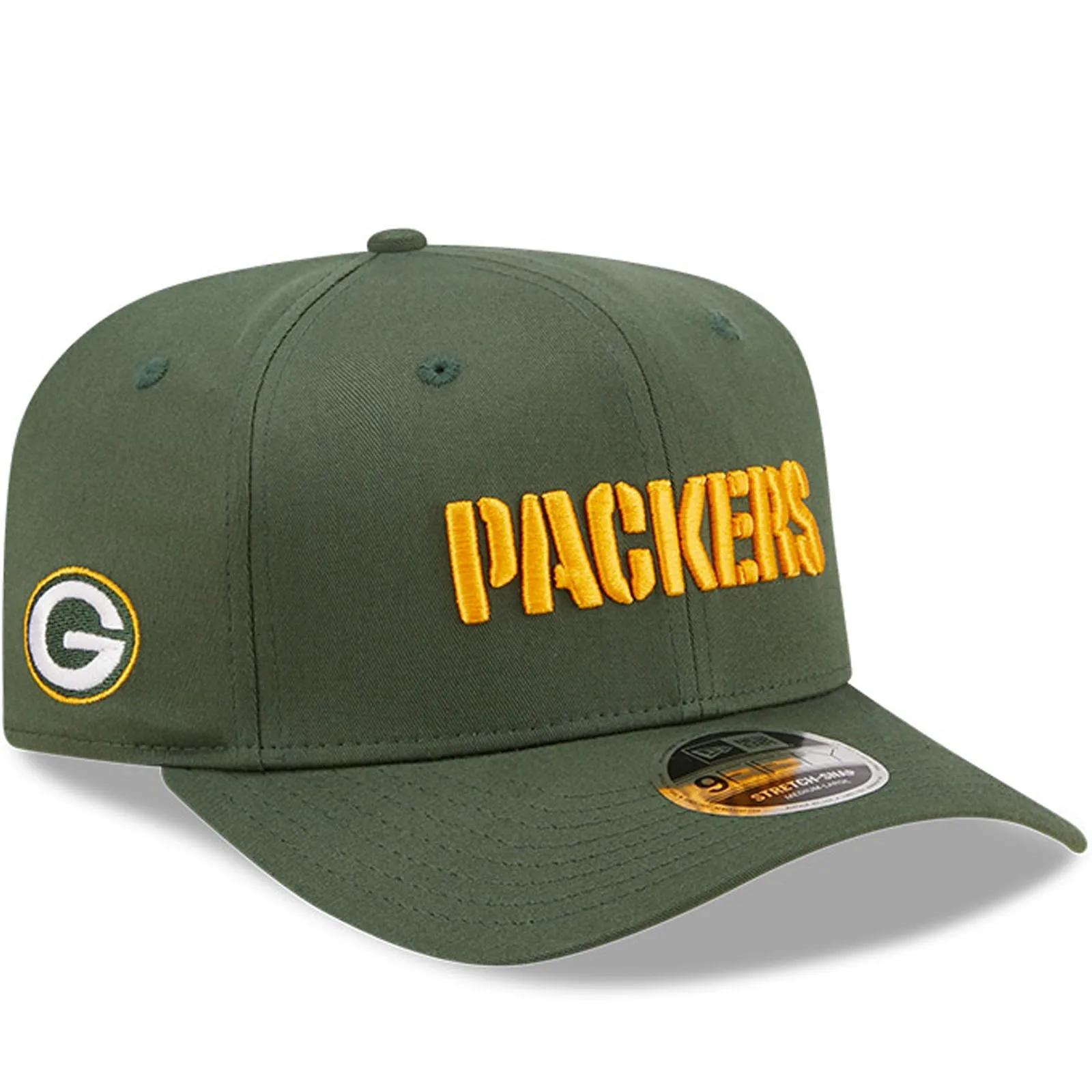 New Era Green Bay Packers NFL 9FIFTY Team Workmark Baseball Cap - Green